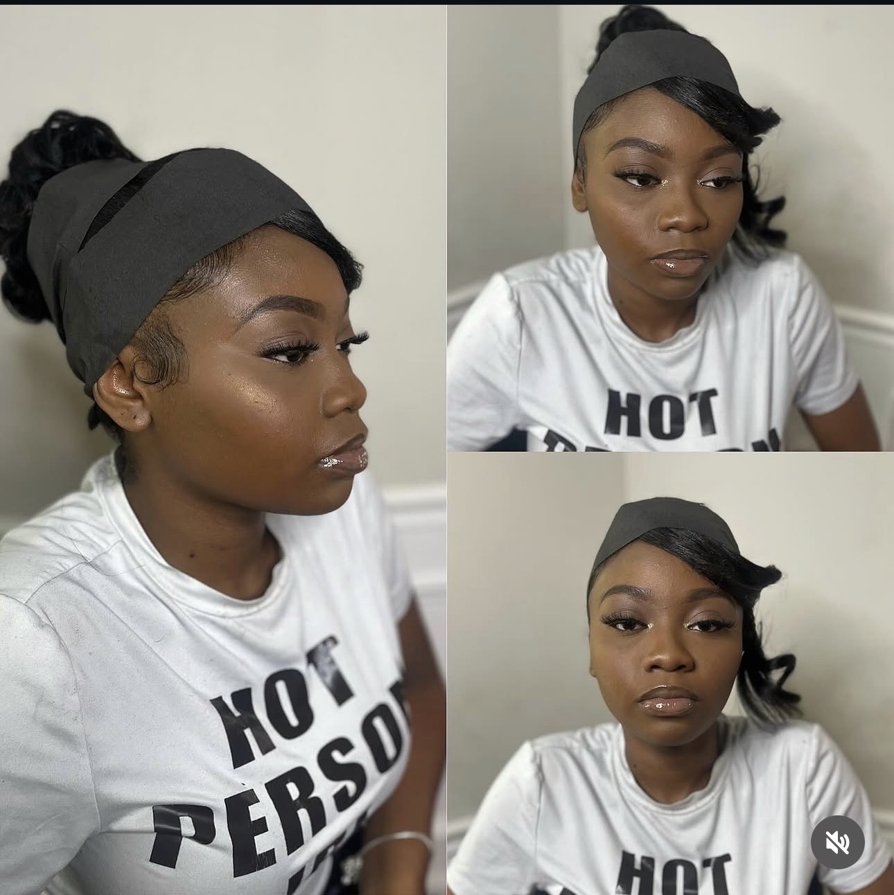 Bridal-ready glam three angles